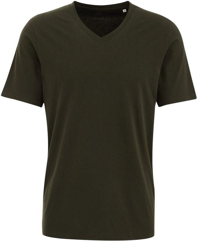 WE Fashion Heren T-shirt met V-hals