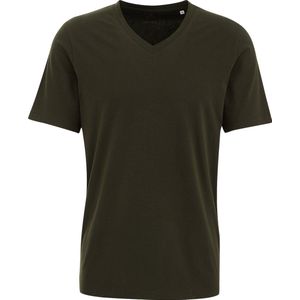 WE Fashion Heren T-shirt met V-hals