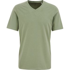 WE Fashion - T-shirt - Lichtgroen - Slim Fit - Katoen