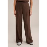 WE Fashion - Wide Leg Pantalon - Bruin - Regular Fit