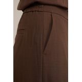WE Fashion - Wide Leg Pantalon - Bruin - Regular Fit