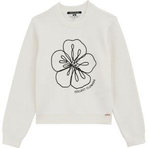 WE Fashion Trui  zwart / wit