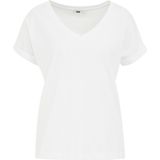 Shirt - Effen - Jersey - V-hals - Kwartmouw