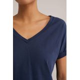 T-shirt - V-hals - Katoen - Regular Fit - Korte Mouwen