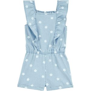 WE Fashion Overall  blauw denim / wit