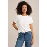 WE Fashion - T-shirt - Wit - 100% Katoen