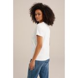 WE Fashion - T-shirt - Wit - 100% Katoen