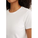 WE Fashion - T-shirt - Wit - 100% Katoen