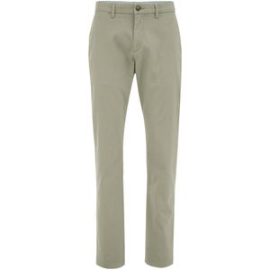 Chino Broek - Piqué - Slim Fit - Blauw - Katoen