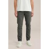 WE Fashion - Slim Fit - Sportbroek - Legergroen - Katoen