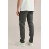 WE Fashion - Slim Fit - Sportbroek - Legergroen - Katoen