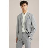 WE Fashion - Business-colbert - Grijs - Slim Fit - Krijtstrepen