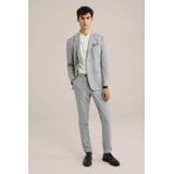WE Fashion - Business-colbert - Grijs - Slim Fit - Krijtstrepen