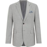 WE Fashion - Business-colbert - Grijs - Slim Fit - Krijtstrepen