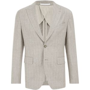 Van Gils - Blazer - Linnenmix - Regular Fit - Lange Mouwen - Knoopsluiting