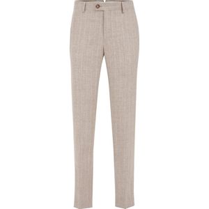 Van Gils - Heren pantalon van linnenmix - Regular fit - Beige - Linnen - Maat: 50