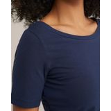 WE Fashion - Dames T-shirt - Korte Mouwen - Boothals