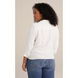 Blouse - V-Hals - Driekwart Mouwen - Regular Fit - Luxe Uiterlijk