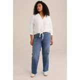 Blouse - V-Hals - Driekwart Mouwen - Regular Fit - Luxe Uiterlijk