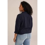 WE Fashion - Blouse - Curve - Regular Fit - Met Knoopdetail