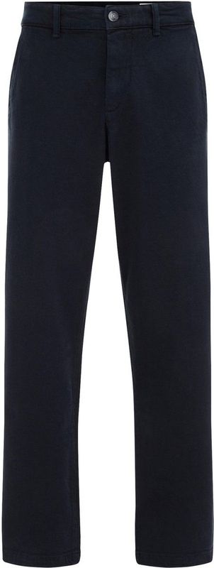 WE Fashion - Regular Chino - Donkerblauw - Katoen met Elastaan