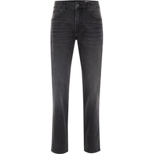 WE Fashion - Slim Fit Jeans - Zwart - 5-Pocket Design
