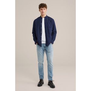 WE Fashion Heren slim fit jeans met medium stretch