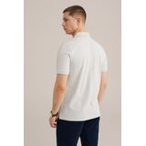 WE Fashion - Shirt - Lichtgrijs - Polokraag - Kwartmouw