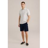 WE Fashion - Shirt - Lichtgrijs - Polokraag - Kwartmouw
