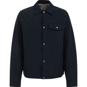 WE Fashion - Heren overshirt - Regular fit - Donkerblauw -  Maat: XL
