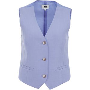 WE Fashion - Dames Slim fit gilet - Slim Fit - Paars -  Maat: 36
