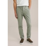 Fundamentals - Slim Fit Chino - Grijsgroen - Jog Kwaliteit