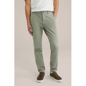 Fundamentals - Slim Fit Chino - Grijsgroen - Jog Kwaliteit