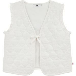 WE Fashion - Gilet - Wit - Mouwloos - 100% Katoen