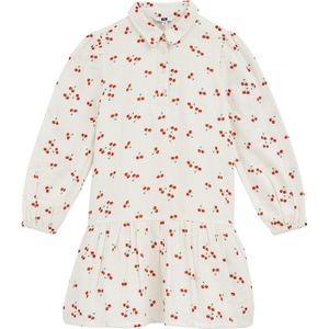 Blousejurk - 100% Katoen - Overhemdkraag - Halve Knoopsluiting - Geplooide Onderkant