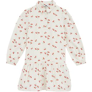 Blousejurk - 100% Katoen - Overhemdkraag - Halve Knoopsluiting - Geplooide Onderkant