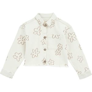 WE Fashion Tussenjas  bruin / offwhite