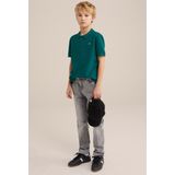 WE Fashion - Polo - Donkergroen - Katoen Pique