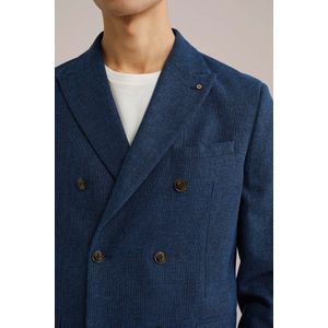 WE Fashion - Blazer - Heren - Slim Fit - Linnenmix - Double Breasted
