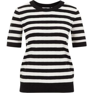 WE Fashion trui zwart gebreid