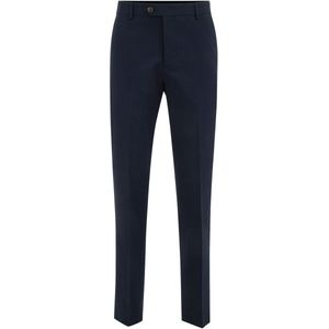 WE Fashion Heren Slim fit seersucker pantalon