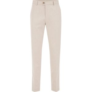 Van Gils Heren Slim fit pantalon met stretch en visgraatmotief