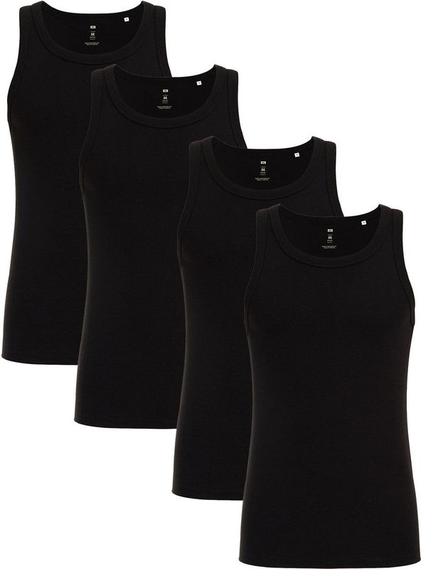 WE Fashion - Heren Underwear Singlet - 4-pack