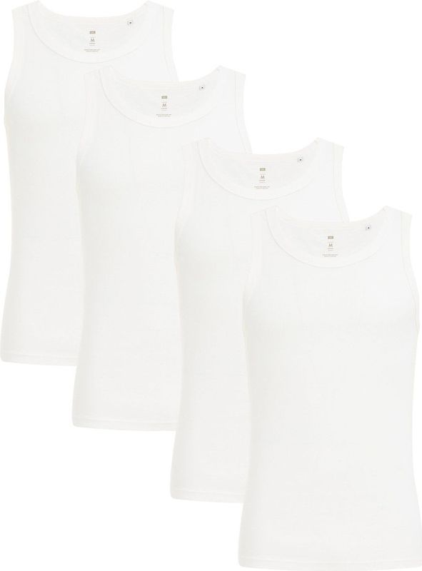 WE Fashion - Heren Underwear Singlet - 4-pack