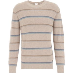 WE Fashion Trui  beige / blauw / brons