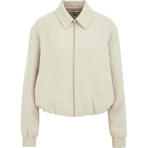 WE Fashion - Dames Bomberjack - Beige - Regular Fit
