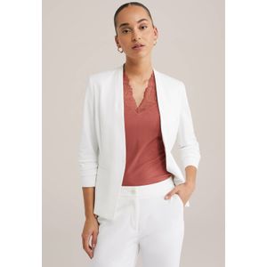 WE Fashion getailleerde blazer wit
