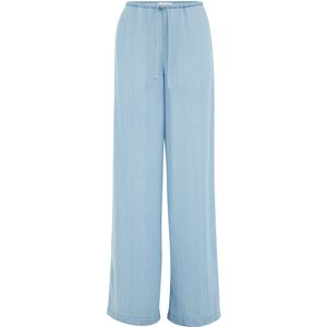 WE Fashion - Jeans - Lichtblauw - Wide Leg - Mid Waist