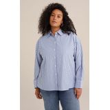 WE Fashion - Blouse - Knoopsluiting - Polyester en Katoen - Lange Mouwen