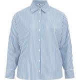 WE Fashion - Blouse - Knoopsluiting - Polyester en Katoen - Lange Mouwen